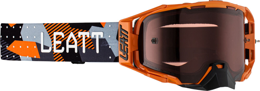 Leatt Velocity 6.5 Occhiali da motocross Nero Arancione unica taglia
