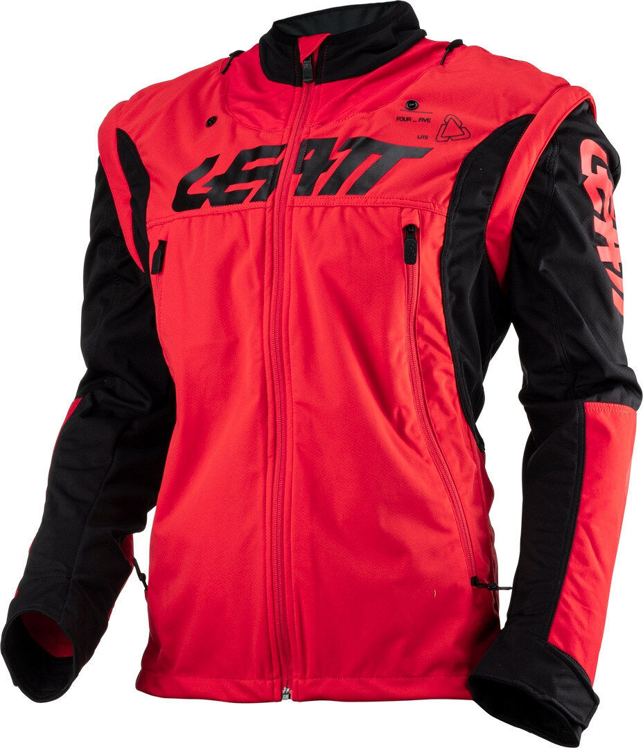 Leatt 4.5 Lite Giacca da motocross impermeabile Nero Rosso XL