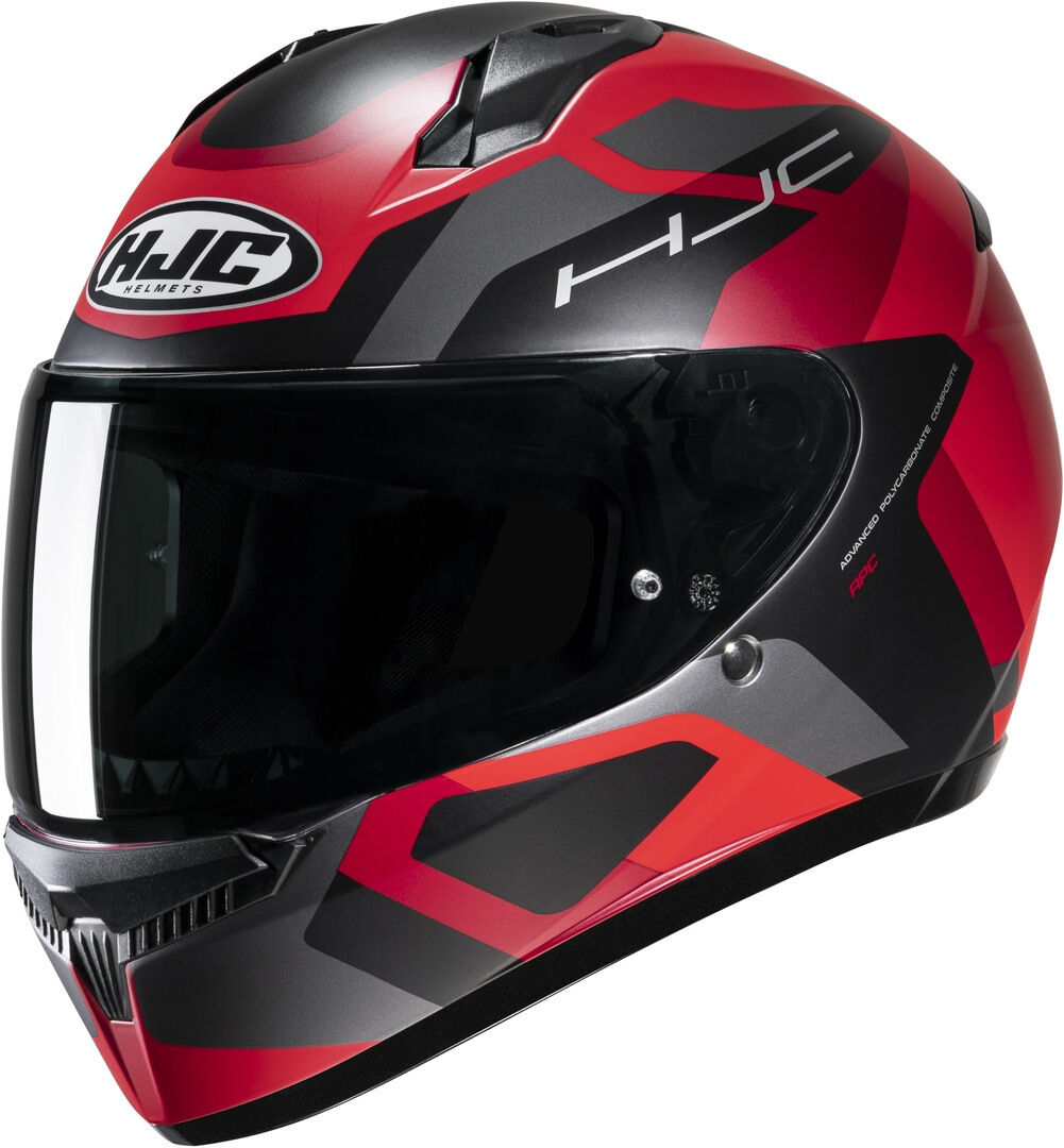 HJC C10 Tins Casco Nero Rosso M