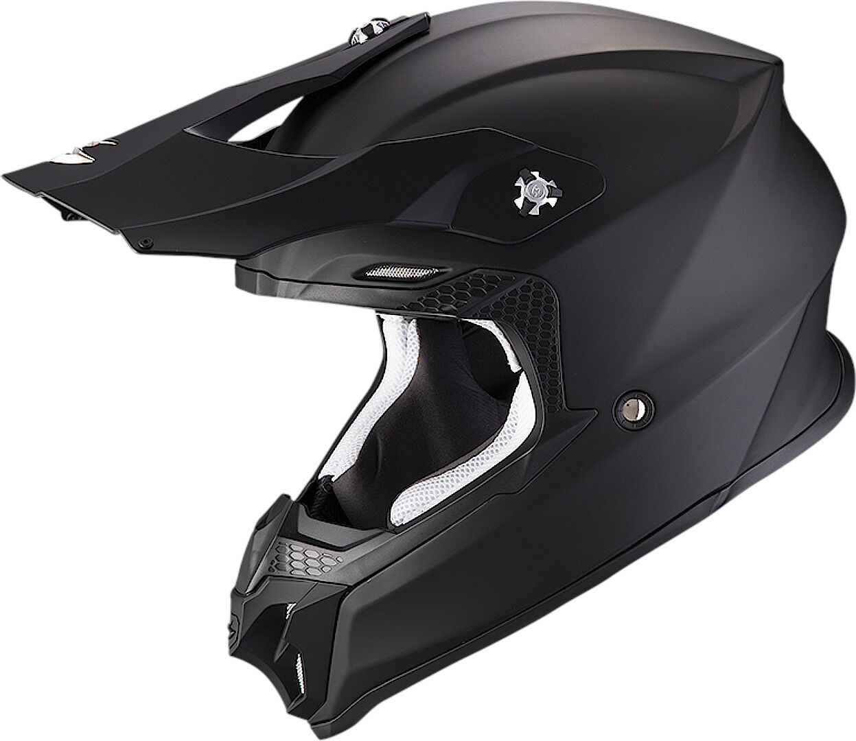 Scorpion VX-16 Evo Air Solid Casco Motocross Nero XL