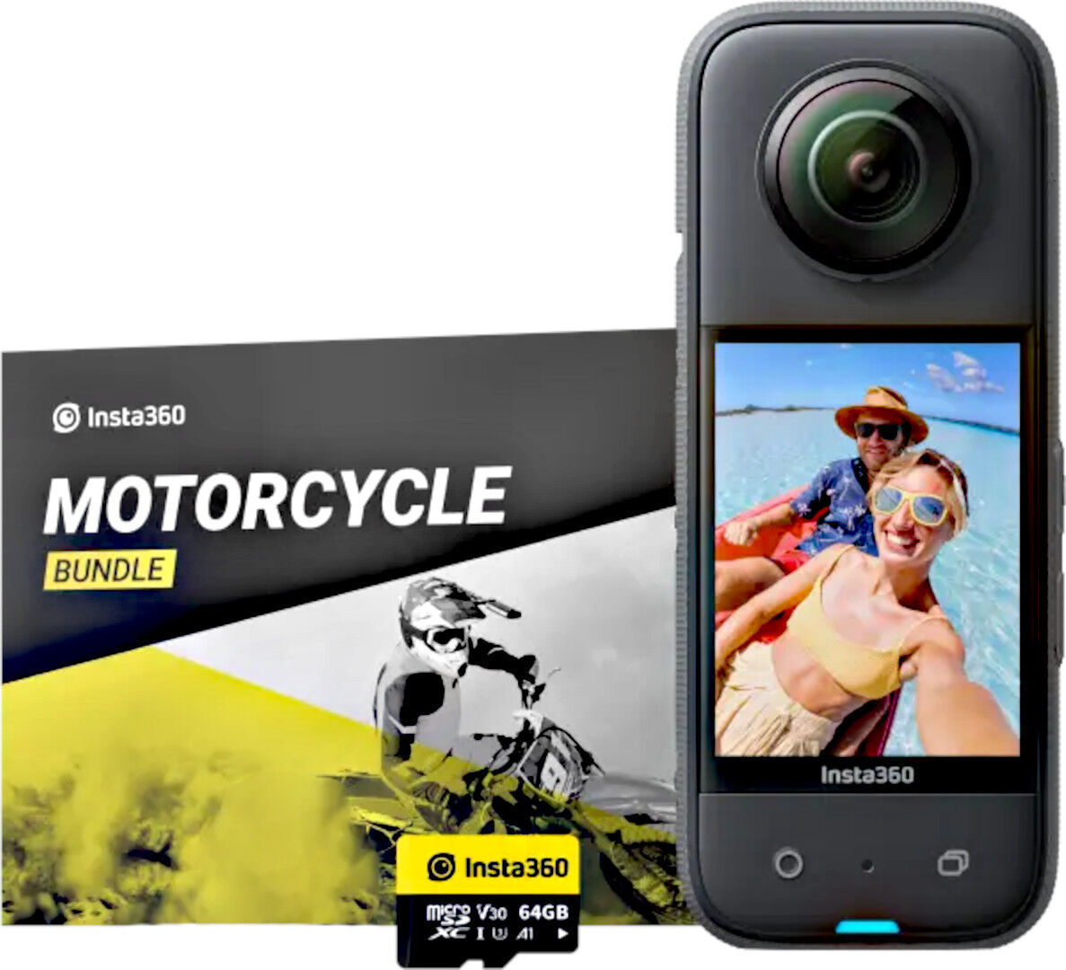 Insta360 X3 Kit Moto Nero unica taglia