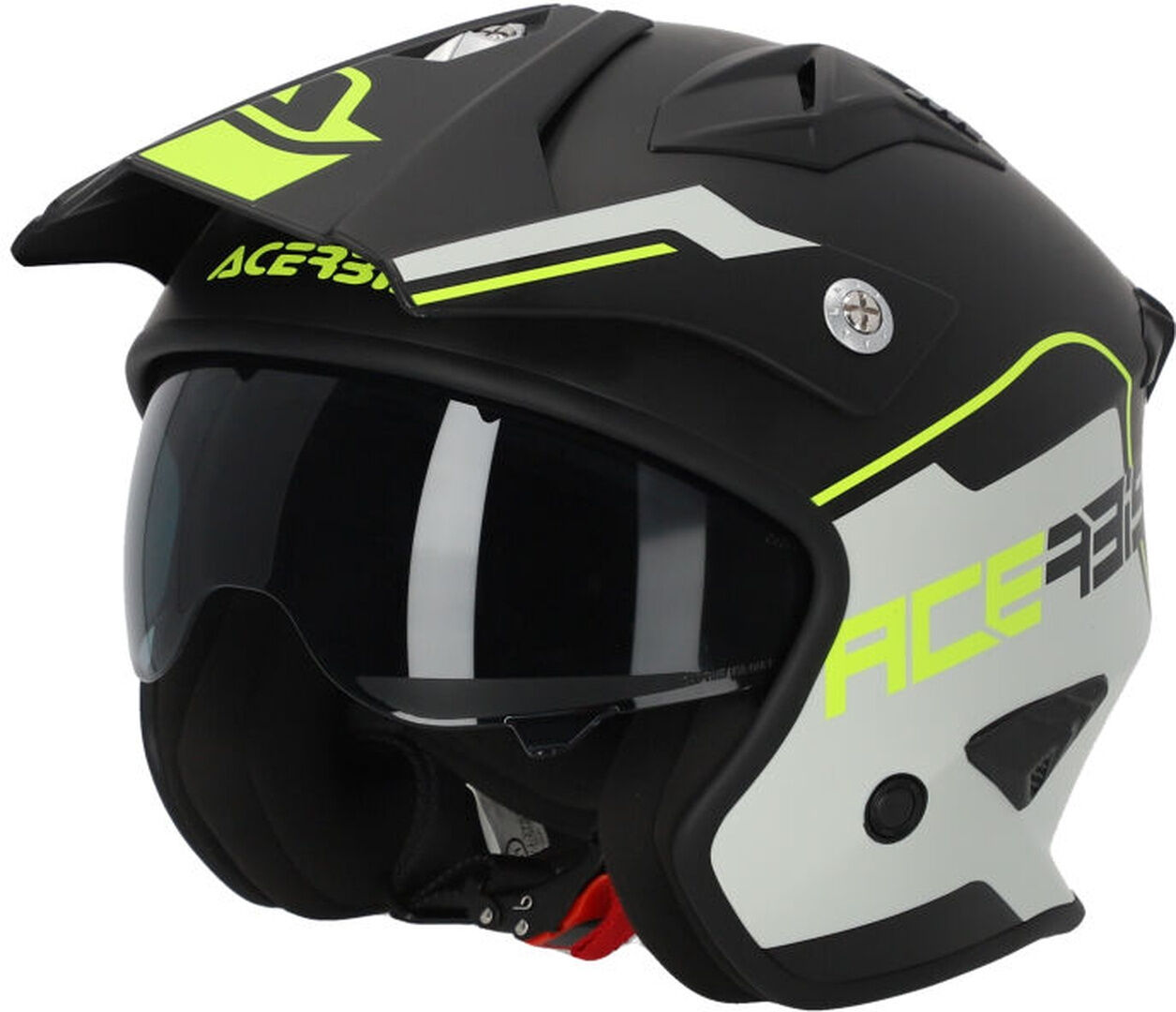 Acerbis Aria 2023 Casco Jet Nero Grigio Giallo M