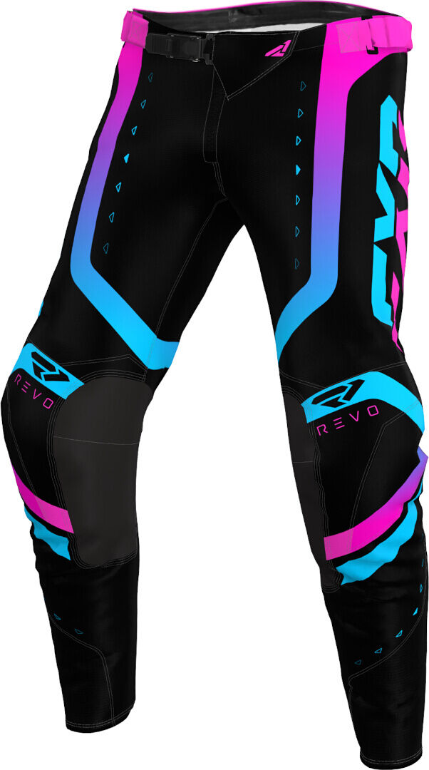 FXR Revo Pro LE Pantaloni Motocross Giovani Nero Rosa 24