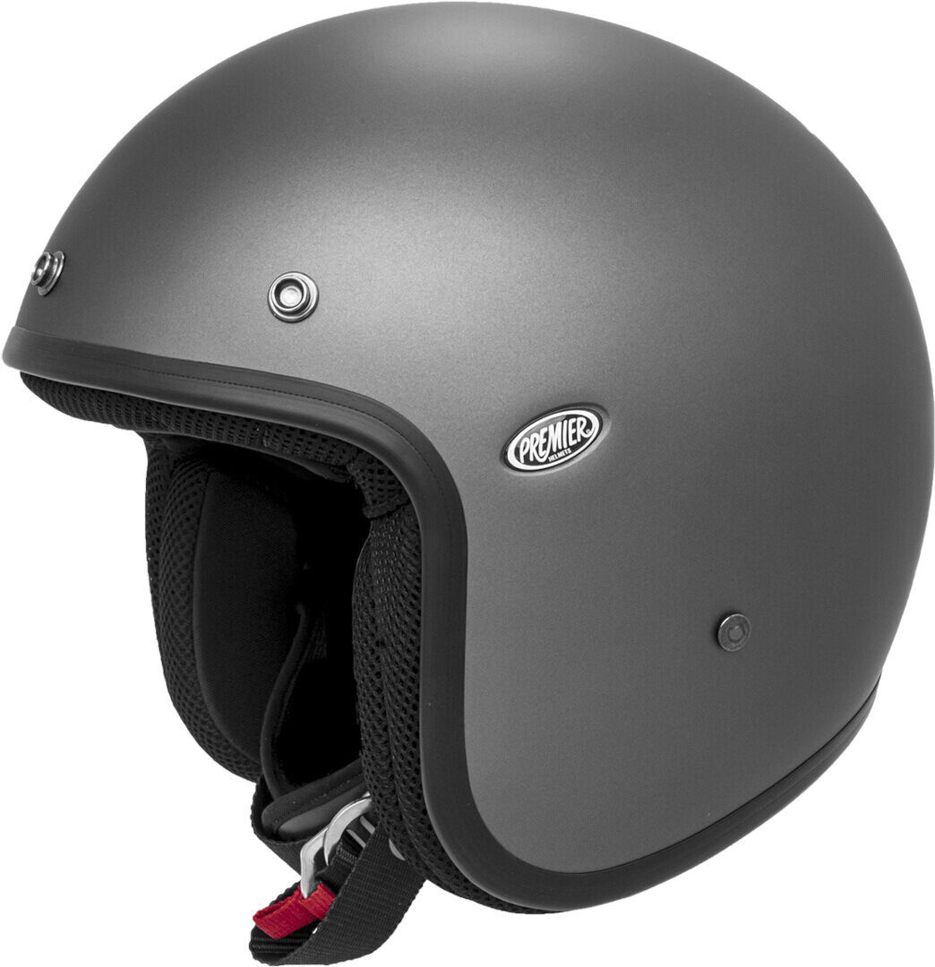 Premier Vintage Classic U 17 BM Casco Jet Nero Grigio XL