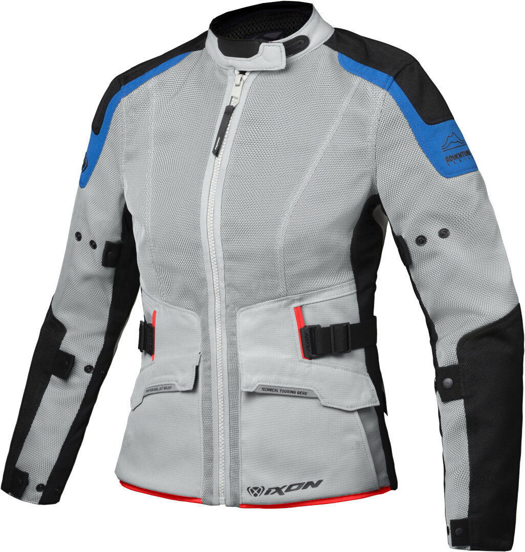 Ixon M-Njord Giacca tessile moto da donna Grigio Blu 3XL