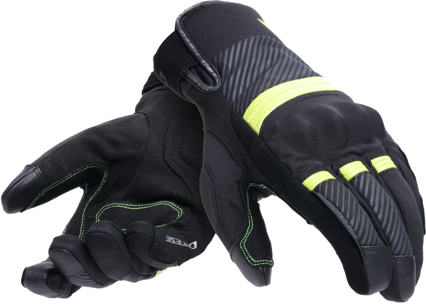 Dainese Fulmine D-Dry Guanti da moto Nero Giallo XL