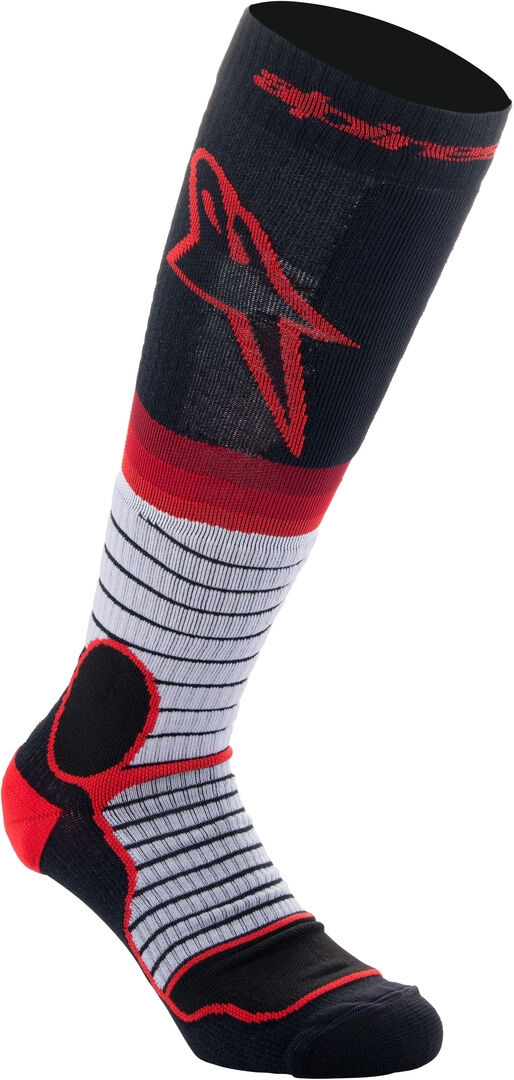 Alpinestars Pro Calze Motocross Nero Rosso M