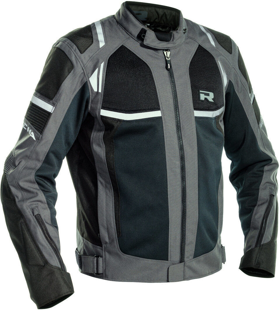 Richa Airstorm impermeabile Moto Tessile Giacca Nero Grigio S