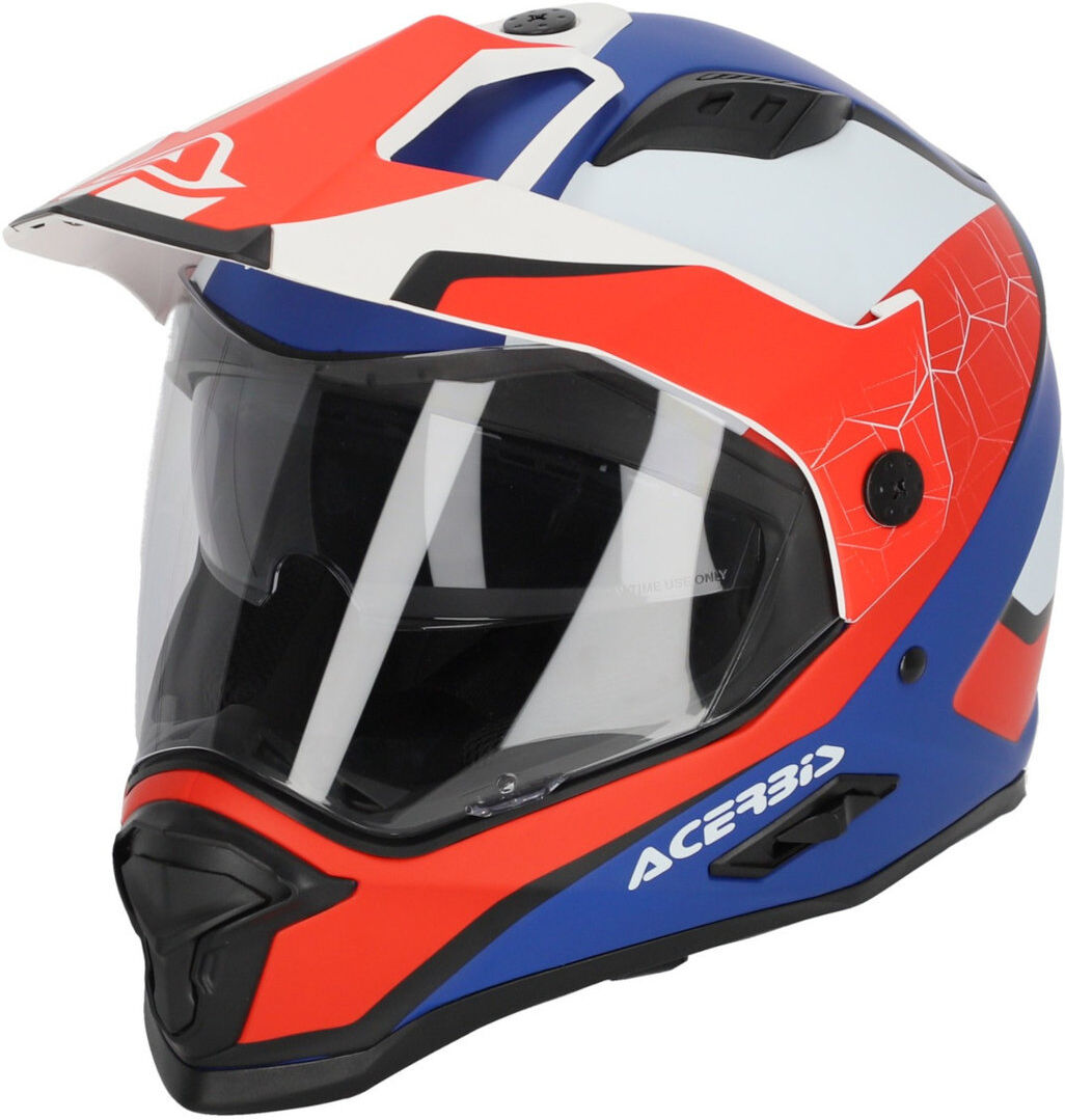 Acerbis Reactive Casco Bianco Blu M