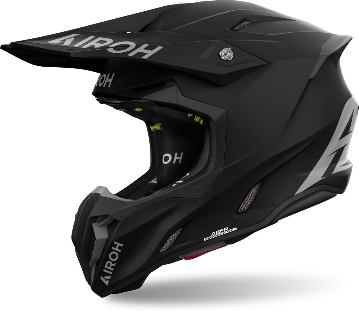 Airoh Twist 3 Solid Casco da motocross Nero L