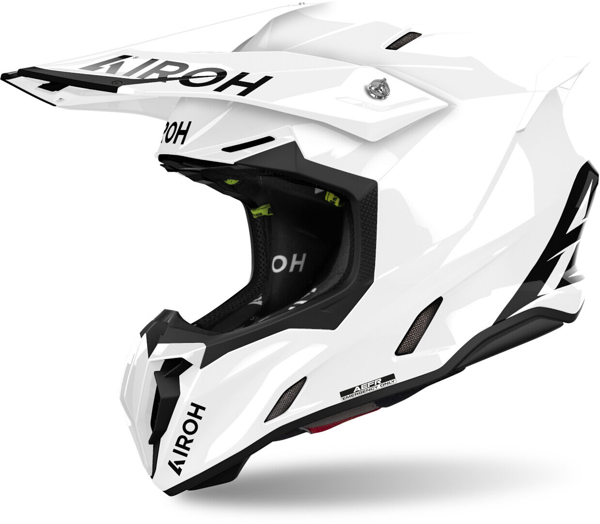 Airoh Twist 3 Solid Casco da motocross Bianco M