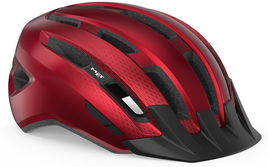 Casco MET Downtown rosso lucido 3HM131 RO1