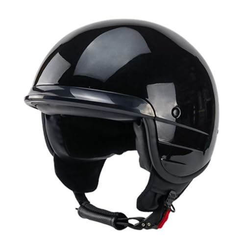 OZXDKJ Nieuwigheid Heren Dames Motorfiets Halve Helmen, Motor ECE / DOT Goedgekeurde Open Helm, Jetstijl Helmen, Halve 3/4 Motorhelmen, Half Open Helm ,XXL=(63-64cm),AA