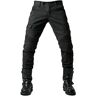 GEBIN Motorbroek voor heren, motorjeans, bikerbroek, sportieve motorbroek, fietsbroek, beschermende broek, met beschermers, motorbroek, zwart, L