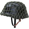 Agashi Stalen Helm Uit De Tweede Wereldoorlog Met Netafdekking. Tweede Wereldoorlog M35 M1935 Stalen Helm. Militaire Uitrusting Uit De Tweede Wereldoorlog/Black