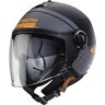 Caberg Rivera helm V4 Elite mat zwart/antraciet/oranje fluo XS