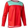 Fox Yth Defend Ls Jersey Moth Fluo Red