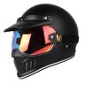 SHAPLE Kask Motocyklowy Retro Z Goglami, Kask Motocrossowy Do Motocykli Wyścigowych, Kaski W Stylu Jet Zatwierdzone DOT/ECE, Kask Lokomotywy Do ATV UTV ( Color : B , Size : XL=(61-62cm) )