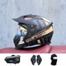 TS TAC-SKY Motorhelm Hoge Kwaliteit Modulaire Omgedraaide Helm Met Dubbele Lens, Volledig Gezicht Neutrale Motorreishelm, Off-road Helm ( Color : #11 , Size : XXL(61-62CM) )