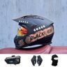 TS TAC-SKY Off-road Helm Rijden Off-road Vier Seizoenen Rallyhelm Dot-gecertificeerde Motorhelm Met Volledige Helm ( Color : #3 , Size : XXL(61-62CM) )