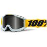 100% Accuri Extra Motorcross bril - Wit Geel