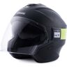 Blauer Hacker Jet Helm - Zwart Geel