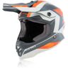 Acerbis Steel De Helm van de Motorcross van jonge geitjes - Grijs Oranje