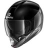 Shark Evojet Blank Dual helm - Zwart Zilver