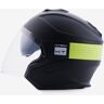 Blauer Hacker BTR Jet Helm - Zwart Geel