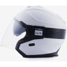 Blauer Hacker BTR Jet Helm - Zwart Wit