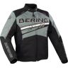 Bering Bario Motorfiets textiel jas - Zwart Grijs Wit
