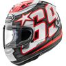 Arai RX-7V Evo Nicky Reset Helm - Zwart Wit Rood