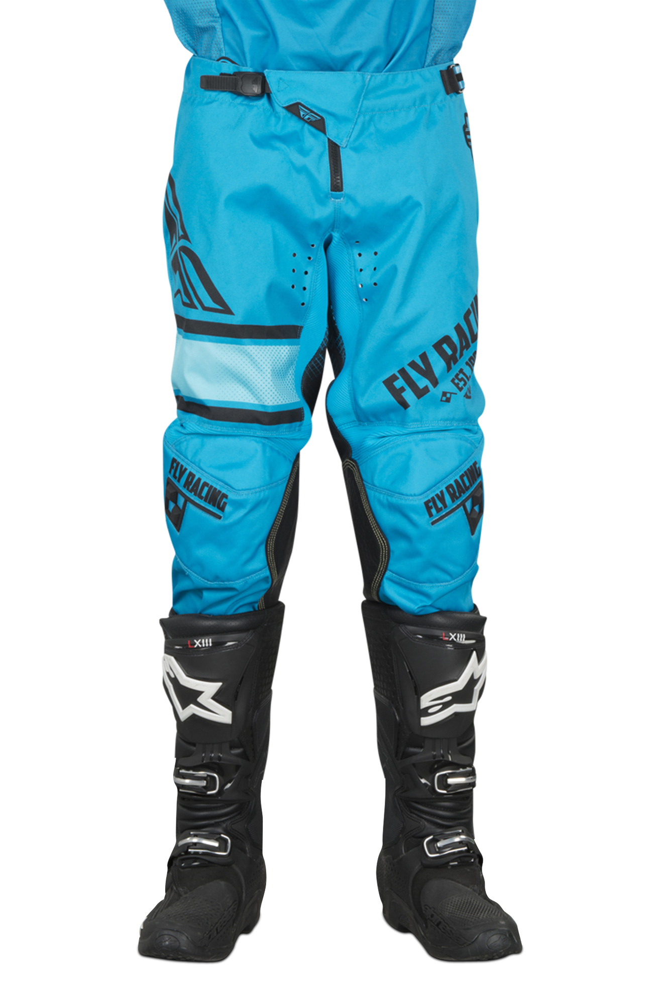 FLY Racing Crossbroek FLY Kinetic ERA Blauw-Zwart  - Blauw