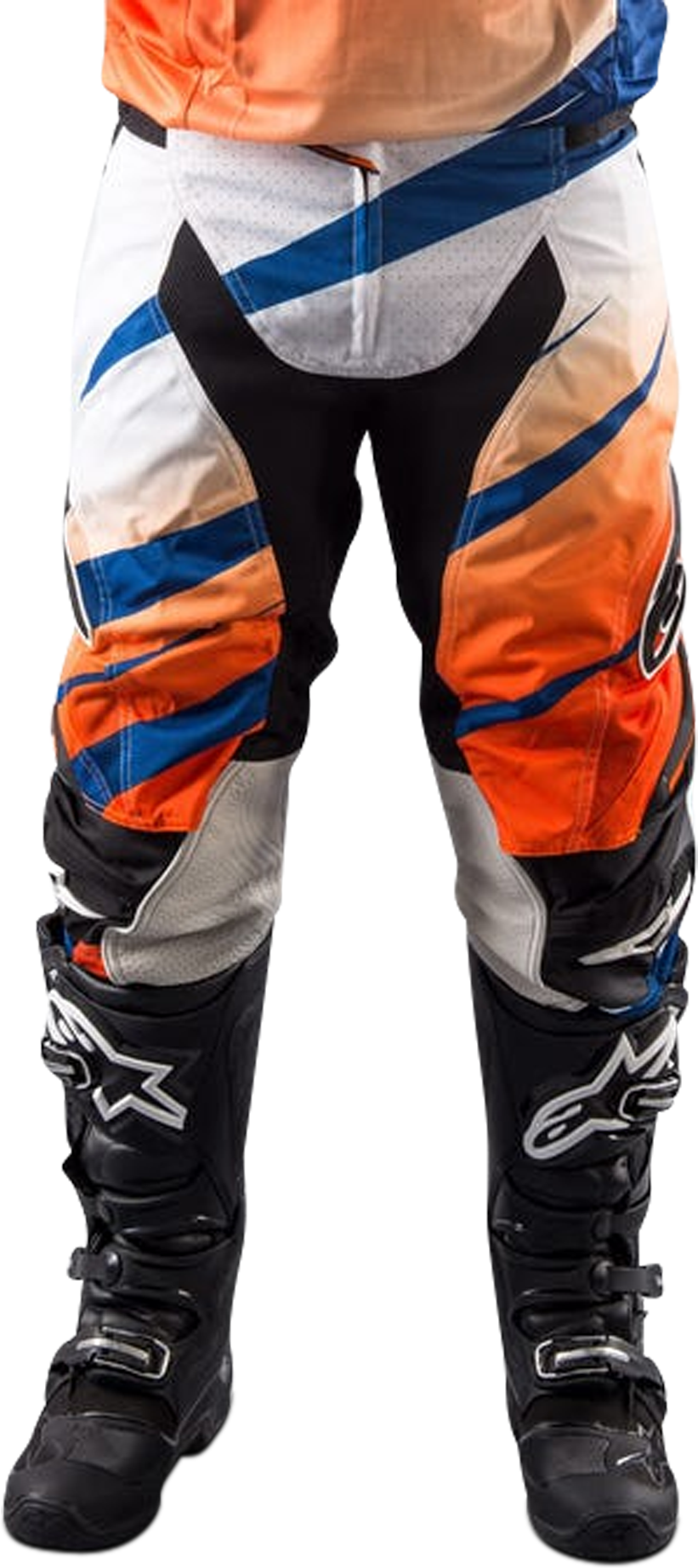 Alpinestars Crossbroek Alpinestars Techstar Venom Navy-Oranje-Wit  - Wit