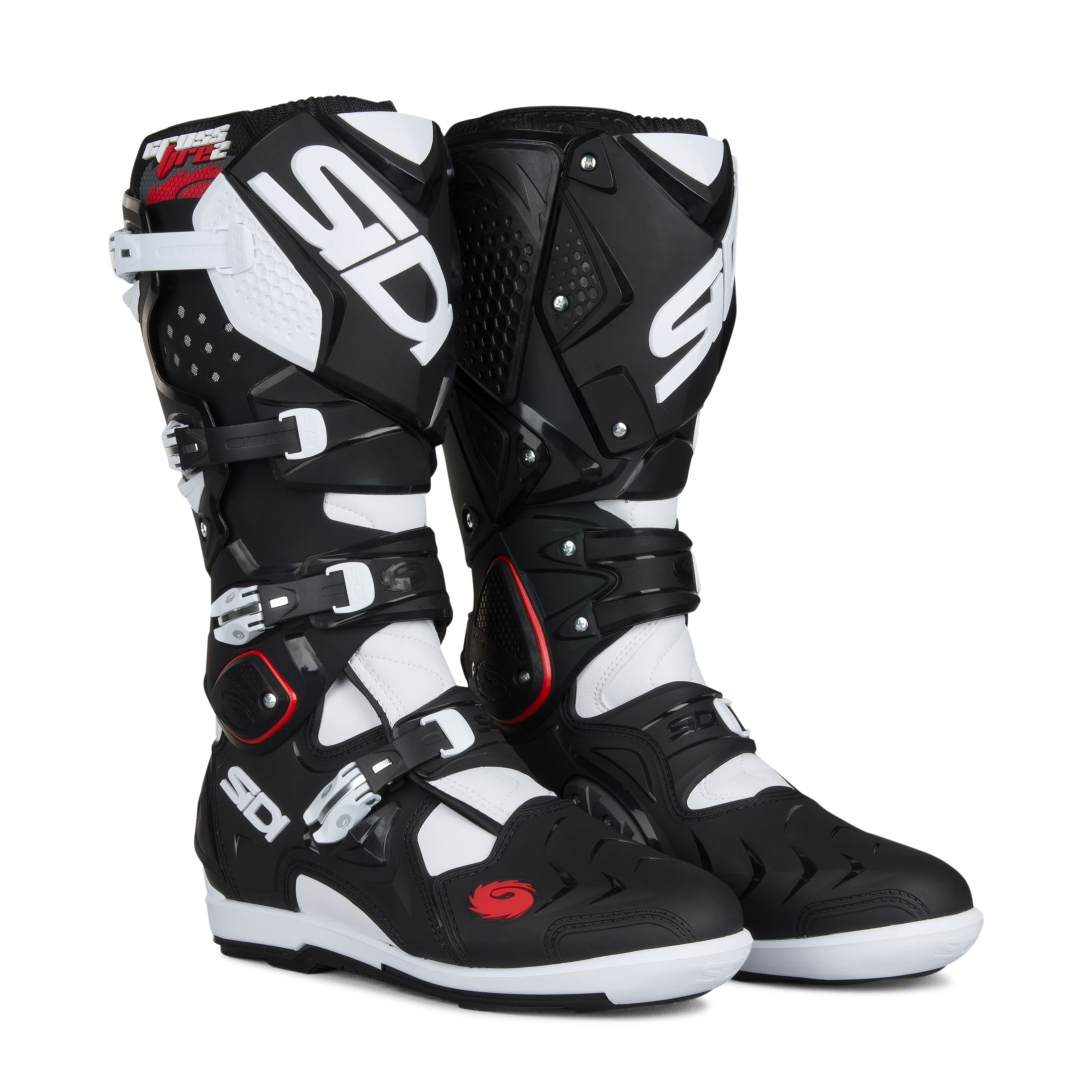 Sidi Crosslaarzen Sidi Crossfire 2 SRS Zwart-Wit  - Zwart