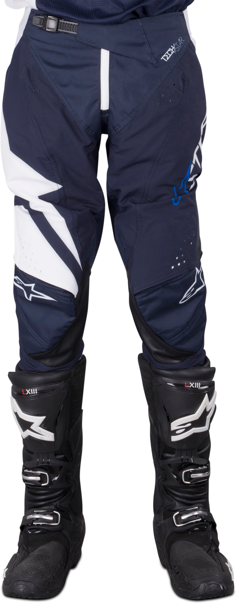 Alpinestars Crossbroek Alpinestars Techstar Factory Wit-Marine Blauw  - Wit