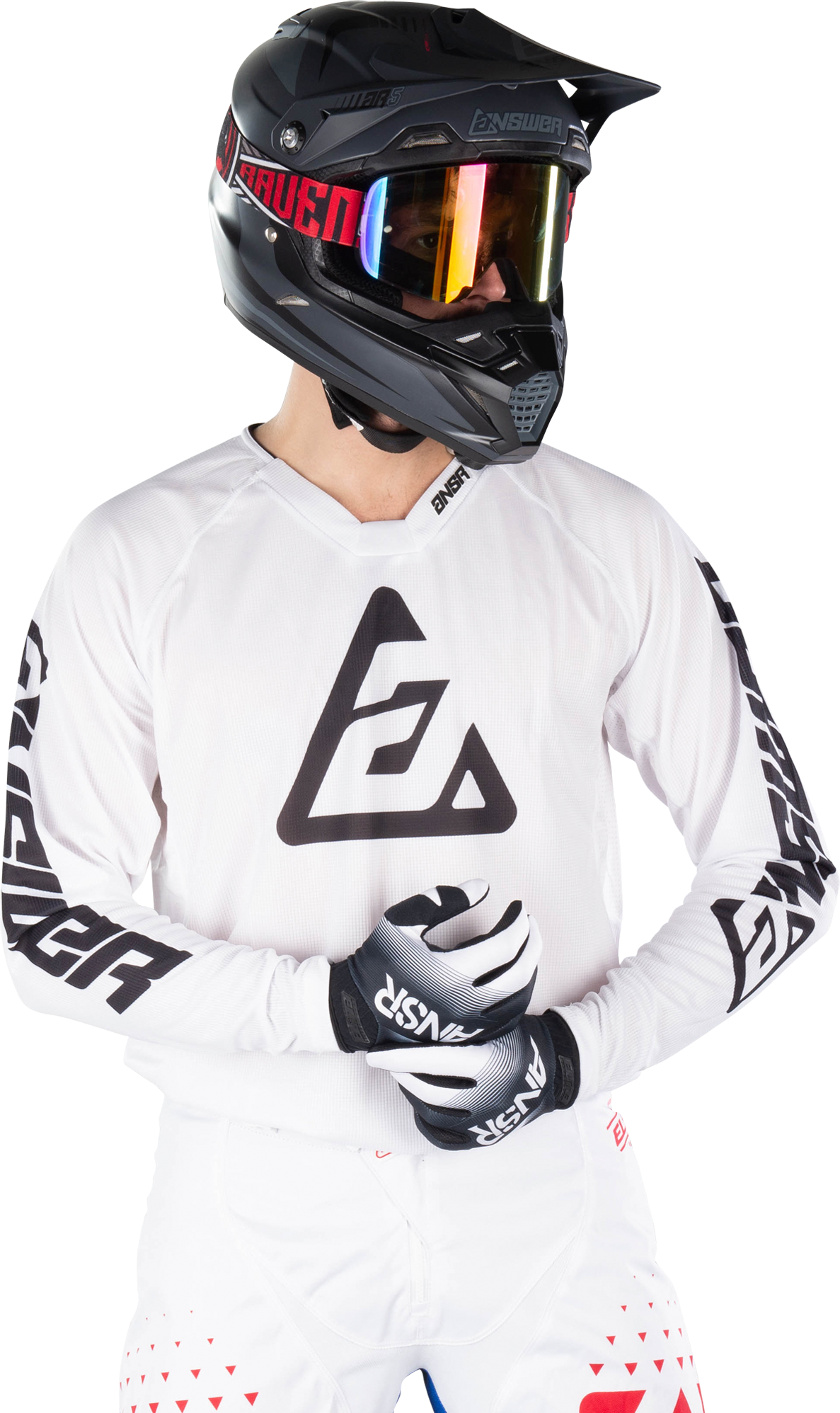 Answer Racing Crosstrui Answer Elite Solid Wit  - Wit