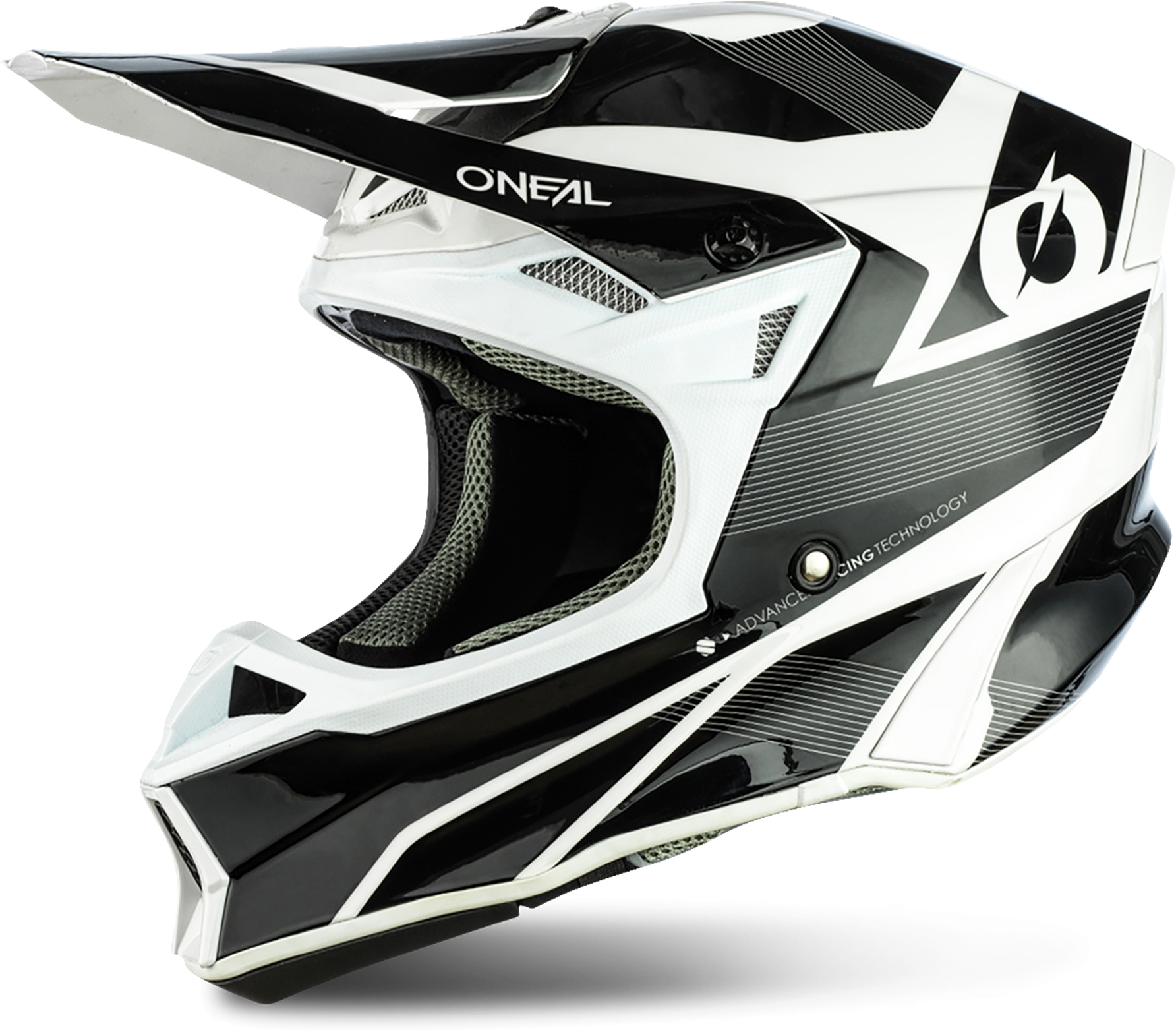 O'Neal Crosshelm O'Neal 10SRS Hyperlite Zwart-Wit  - Zwart