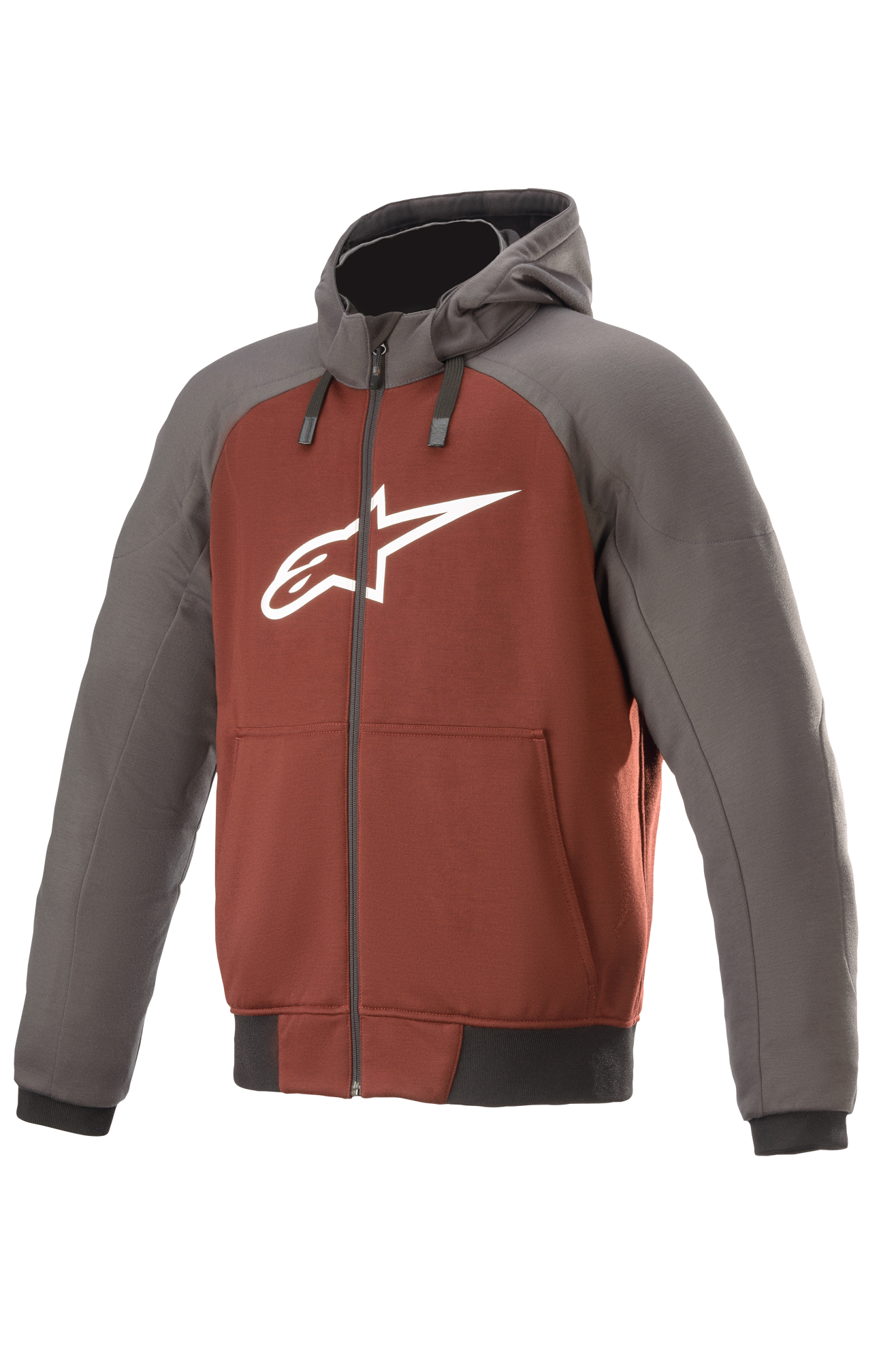 Alpinestars Hoodie Alpinestars Chrome Sport Motorfiets Tar Grijs-Burgundy  - Niet gespecificeerd