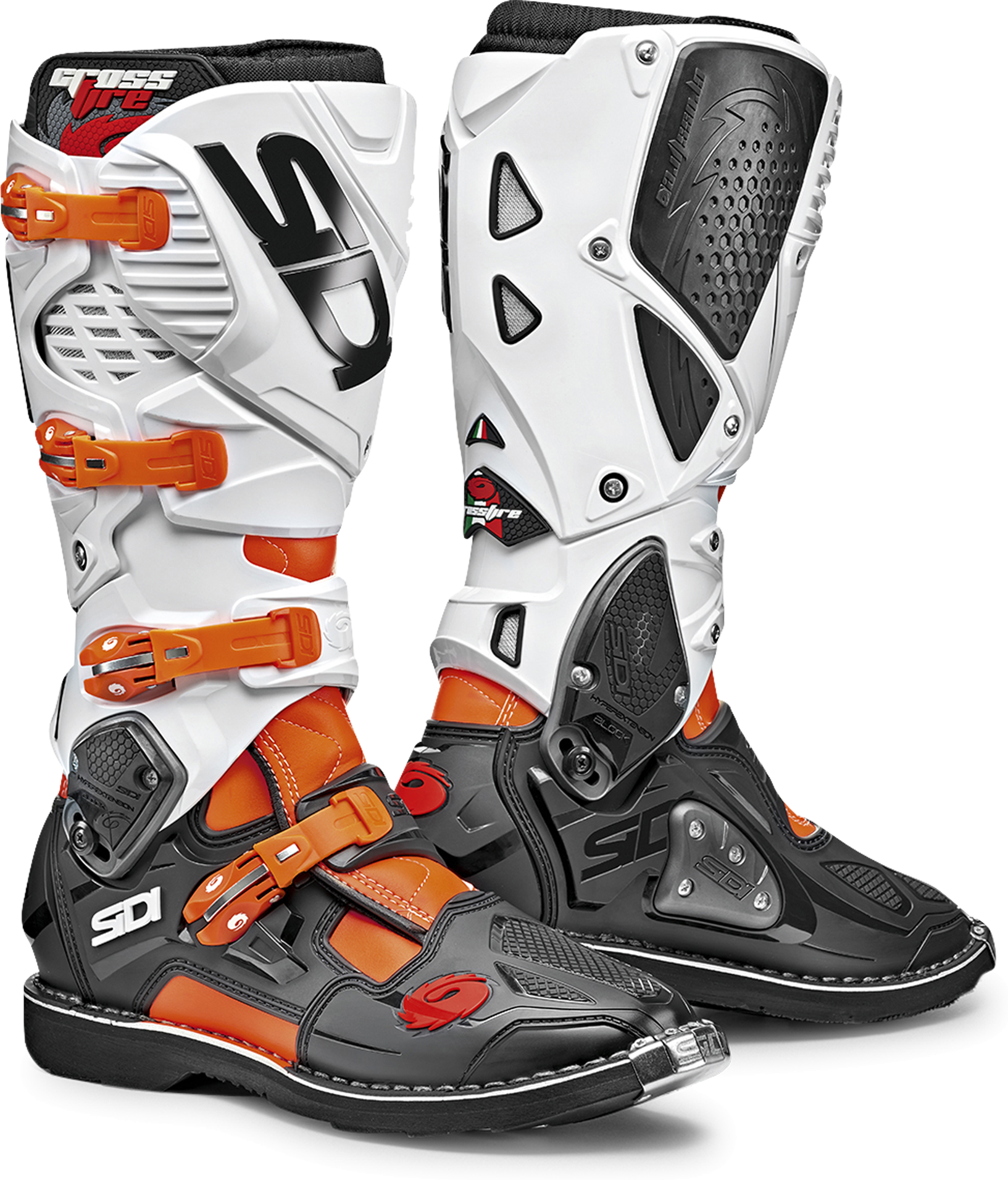 Sidi Crosslaarzen Sidi Crossfire 3 Oranje-Zwart  - Zwart