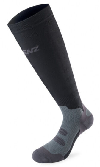 Lenz sokken Compression 1.0 polyamide/elastaan zwart - Zwart