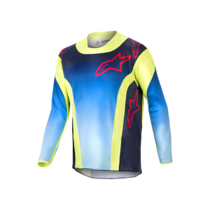 Alpinestars Crosstrøye  Racer Hoen Barn Fluo Blå-Natt Marine