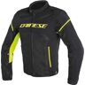 Dainese Air Frame D1 Tex Revestimento de têxteis da motocicleta Preto Amarelo 44