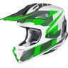 HJC i50 Argos Capacete de motocross Branco Verde S