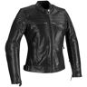 Bering Morton Jaqueta de couro moto feminina Preto 40