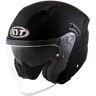 KYT NF-J Plain Capacete Jet Preto XS