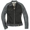 Black-Cafe London Johannesburg Ladies Motorcycle Leather / Jaqueta Têxtil Preto Cinzento L