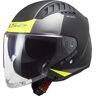 LS2 OF600 Copter Urbane Capacete de Jato Preto Amarelo XS