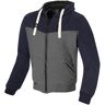 Merlin Hurley Jaqueta Zip Hoodie de motocicleta Cinzento Azul M