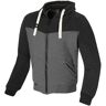 Merlin Hurley Jaqueta Zip Hoodie de motocicleta Preto Cinzento S